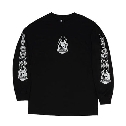 Skull Skates Burnt Fireball Longsleeve - Black