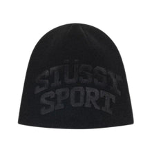 Load image into Gallery viewer, Stussy Debossed Stussy Sport Skullcap Beanie - Black