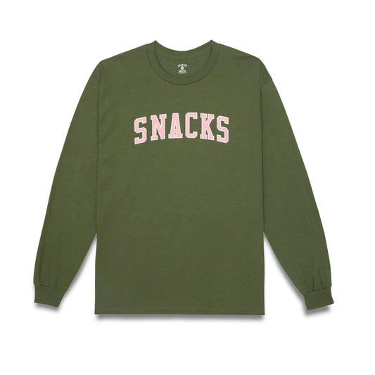 Quartersnacks Snacks Varsity Arch Longsleeve - Olive