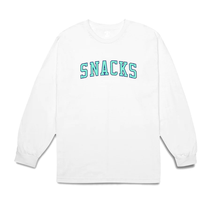 Quartersnacks Snacks Varsity Arch Longsleeve - White