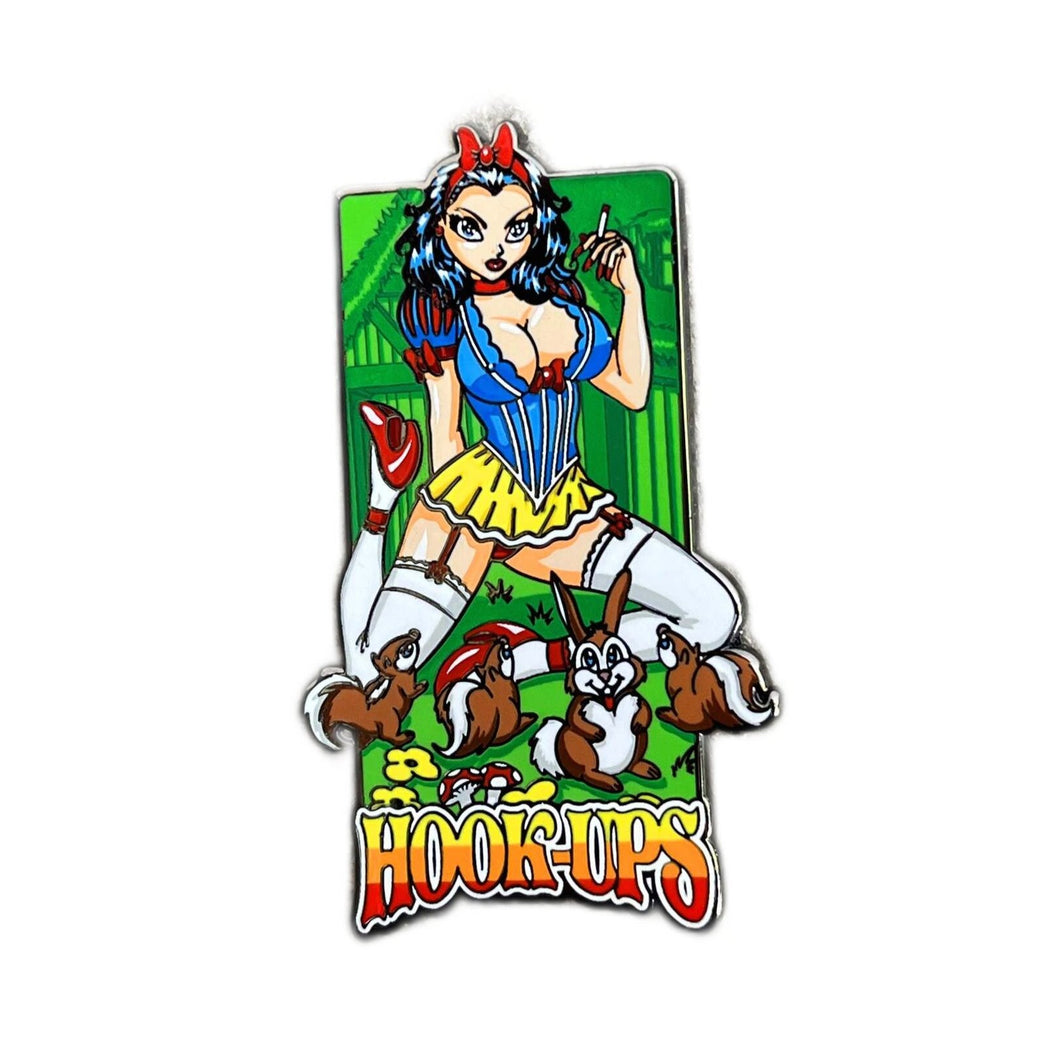 Hook-Ups Snow White Enamel Pin