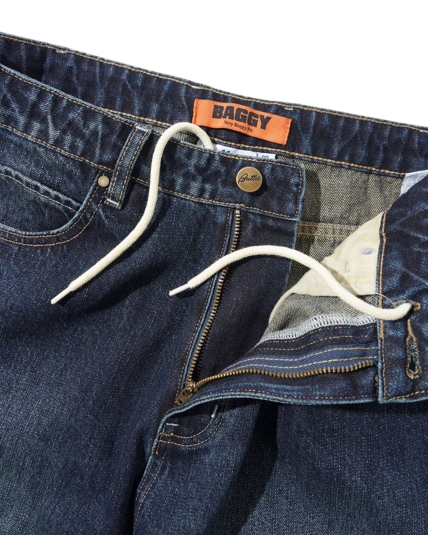 Butter Goods Solar Fade Denim Jeans - Blue Tint Ripple