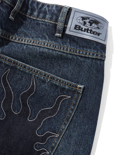 Butter Goods Solar Fade Denim Jeans - Blue Tint Ripple