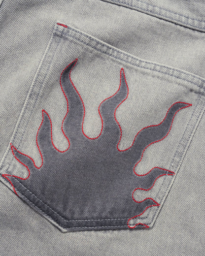 Butter Goods Solar Fade Denim Jeans - Grey Wash