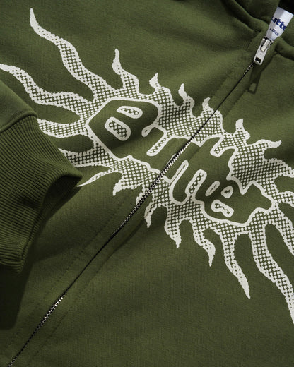 Butter Goods Solar Zip Hoodie - Army