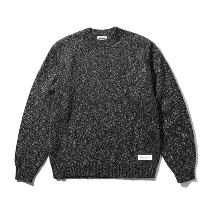 Butter Goods Speckle Knit Sweater - Charcoal