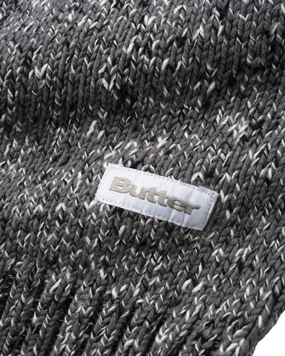 Butter Goods Speckle Knit Sweater - Charcoal