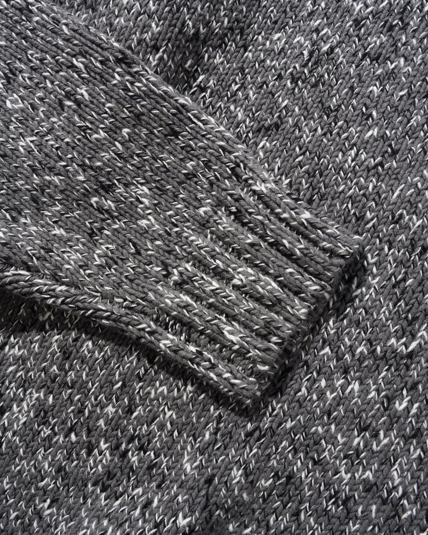 Butter Goods Speckle Knit Sweater - Charcoal