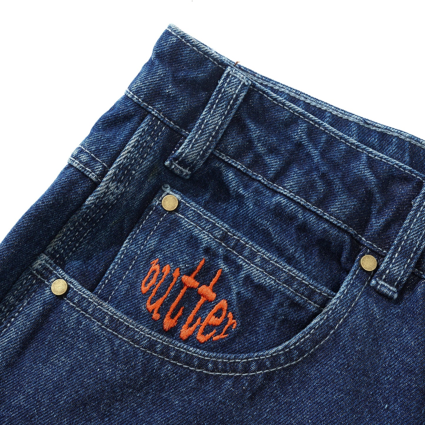 Butter Goods Spider Denim Jeans - Dark Indigo