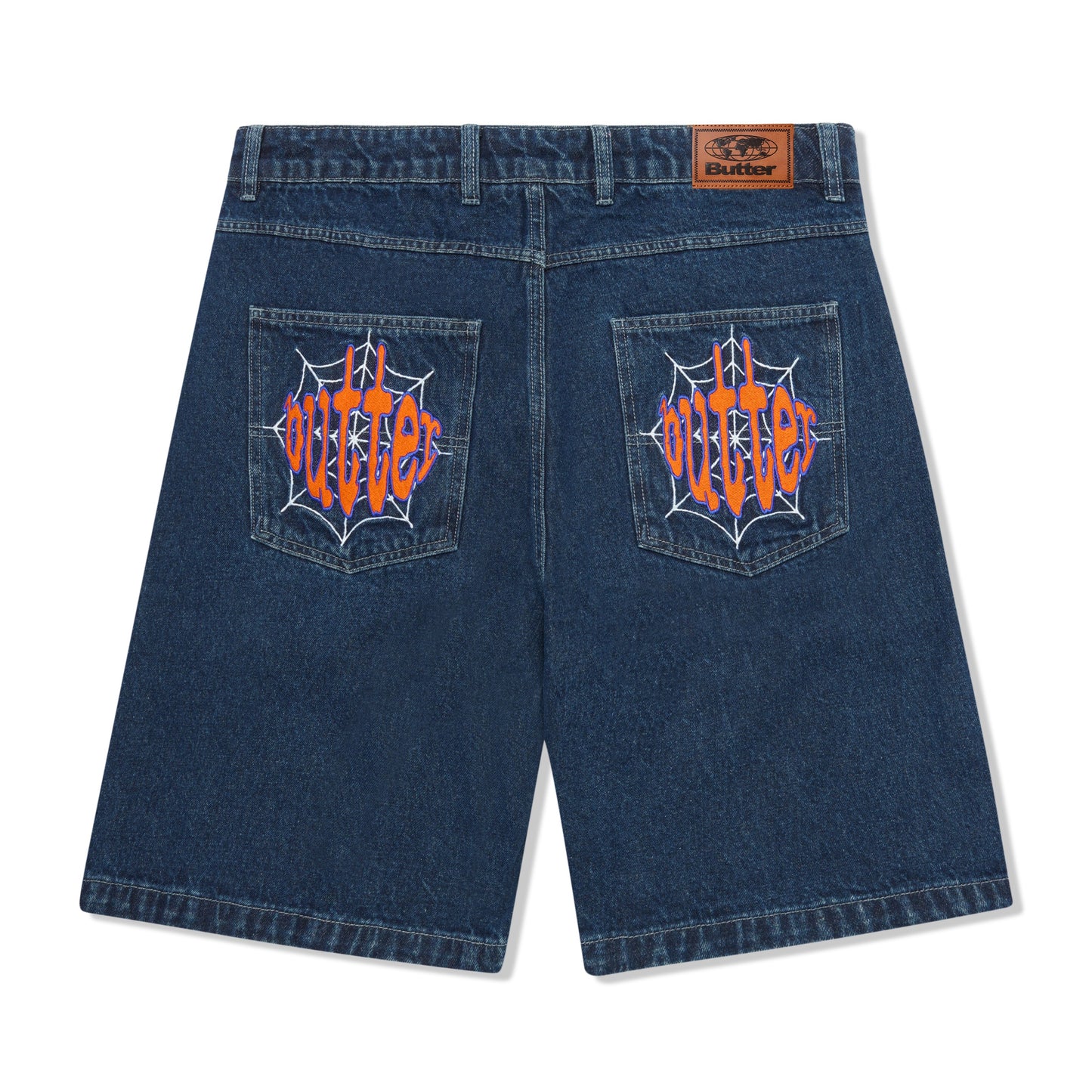 Butter Goods Spider Denim Shorts - Dark Indigo