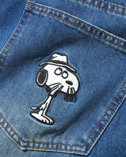 Butter Goods x Peanuts Spike Denim Jeans - Distressed Indigo
