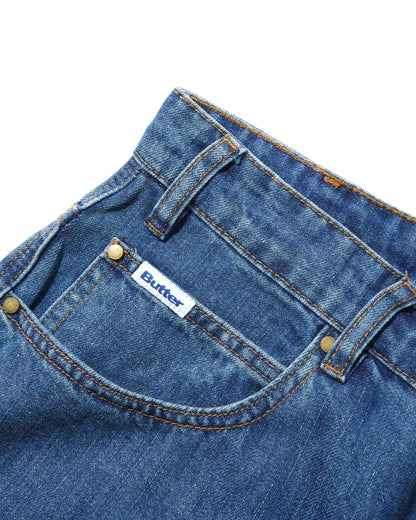 Butter Goods x Peanuts Spike Denim Jeans - Distressed Indigo