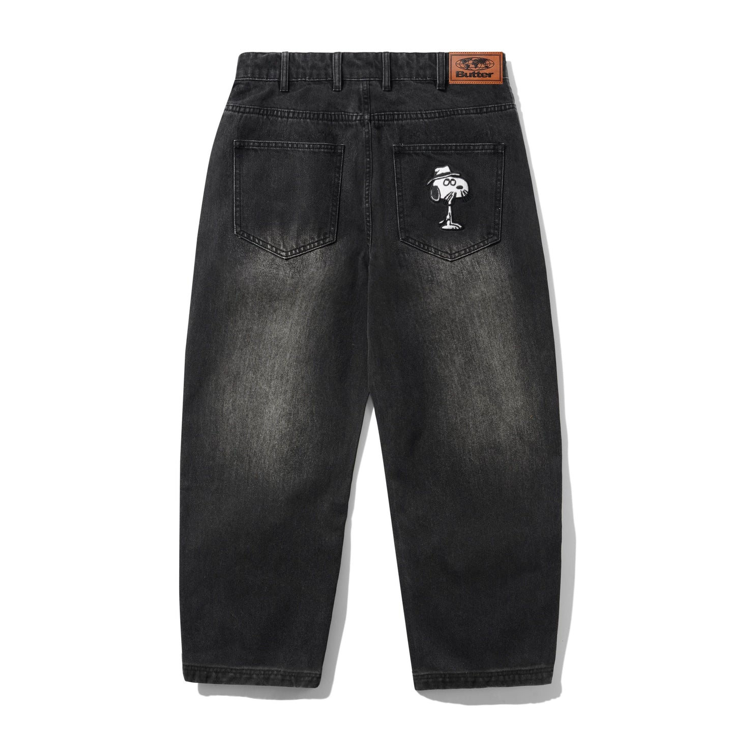 Butter Goods x Peanuts Spike Denim Jeans - Faded Black