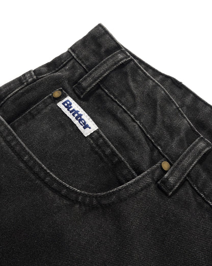 Butter Goods x Peanuts Spike Denim Jeans - Faded Black