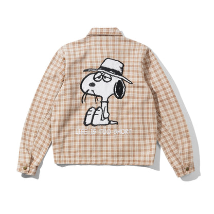 Butter Goods x Peanuts Spike Jacket - Sandstone Plaid