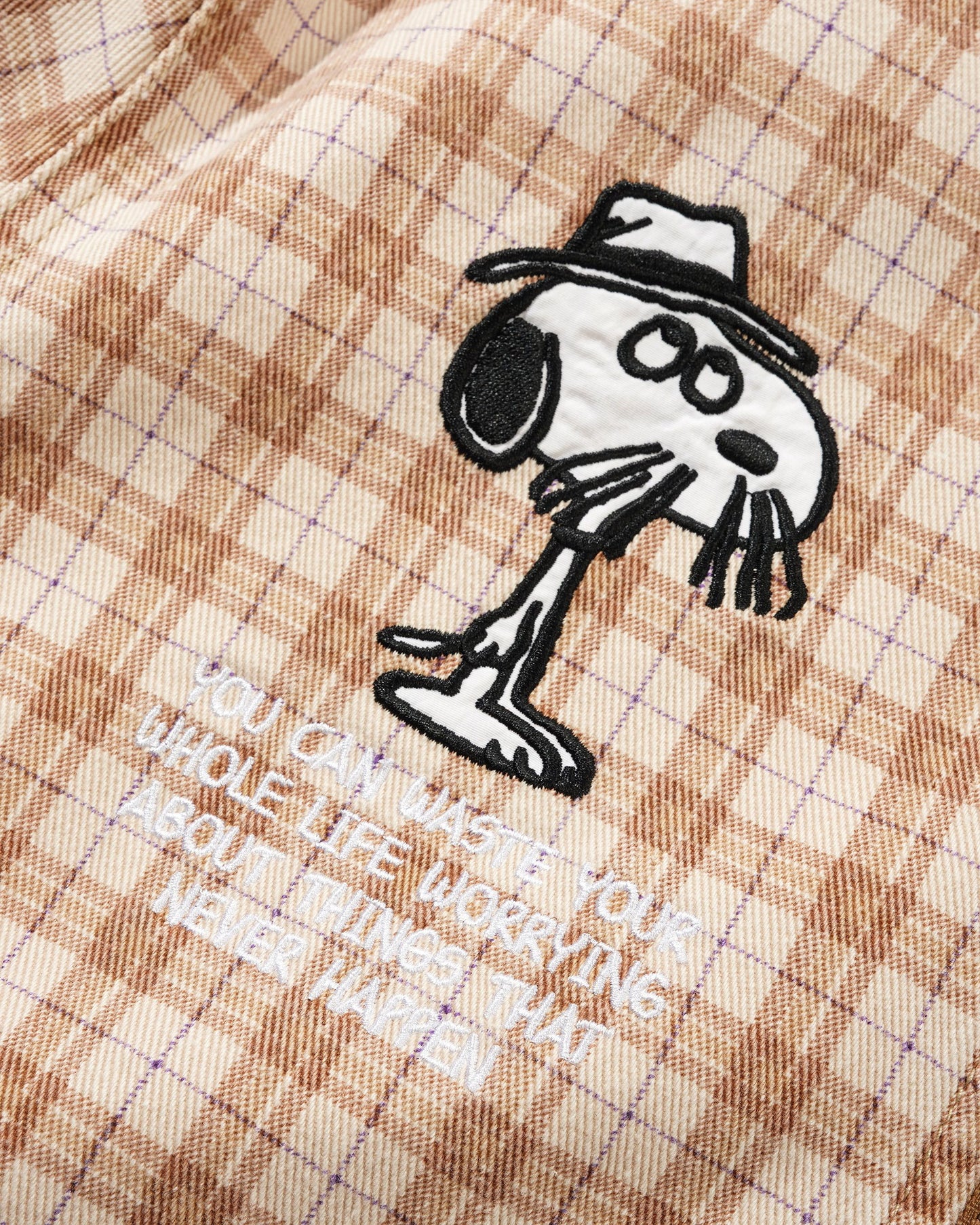 Butter Goods x Peanuts Spike Jacket - Sandstone Plaid