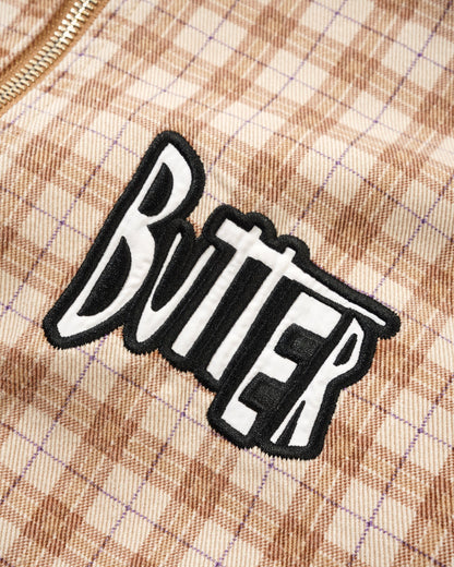 Butter Goods x Peanuts Spike Jacket - Sandstone Plaid
