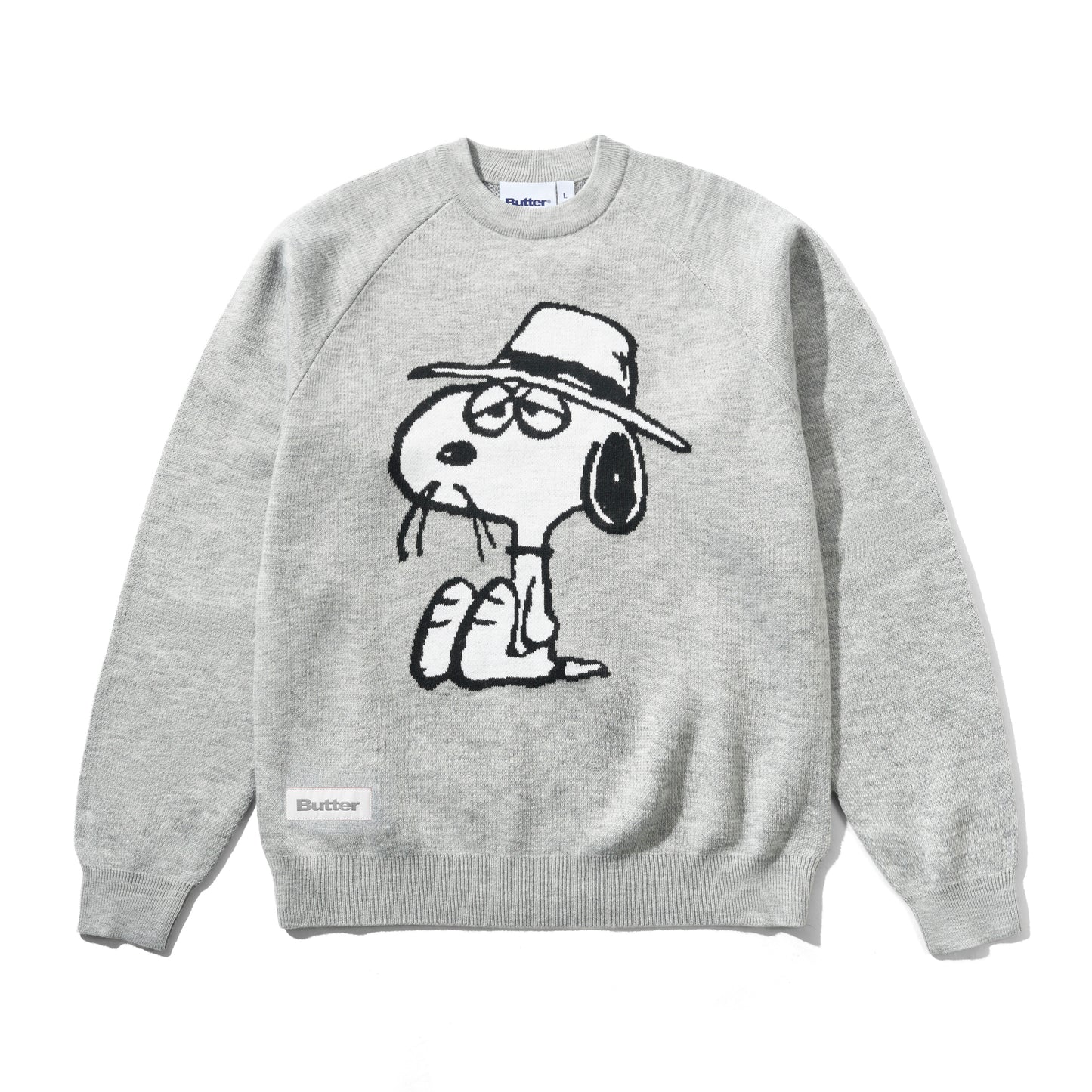 Butter Goods x Peanuts Spike Knit Sweater - Ash