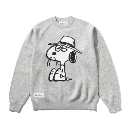 Butter Goods x Peanuts Spike Knit Sweater - Ash