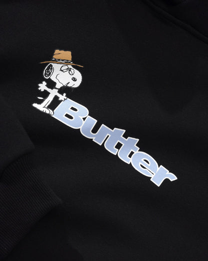 Butter Goods x Peanuts Spike Logo Hoodie - Black