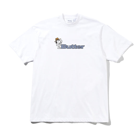 Butter Goods x Peanuts Spike Logo Tee - White