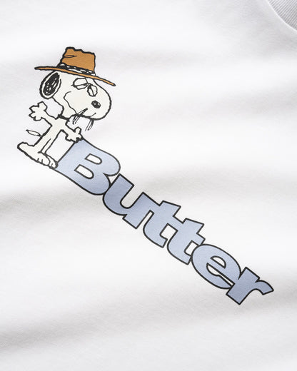 Butter Goods x Peanuts Spike Logo Tee - White