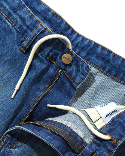 Butter Goods x Peanuts Spike Work Shorts - Distressed Indigo