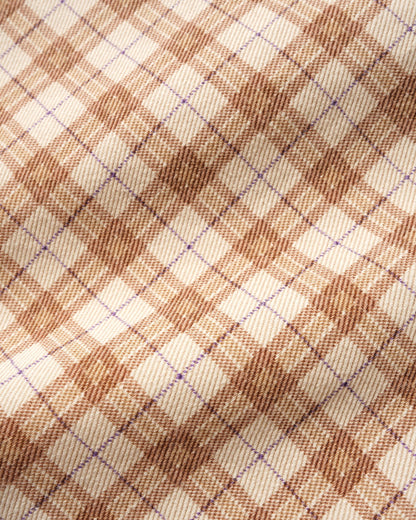 Butter Goods x Peanuts Spike Work Shorts - Sandstone Plaid