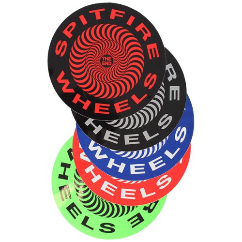 Spitfire Swirl Sticker Assorted Colours - 7.5" x 7.5"