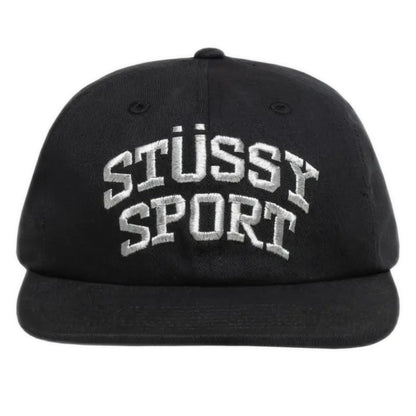 Stussy Sport Snapback Cap - Black/Metallic