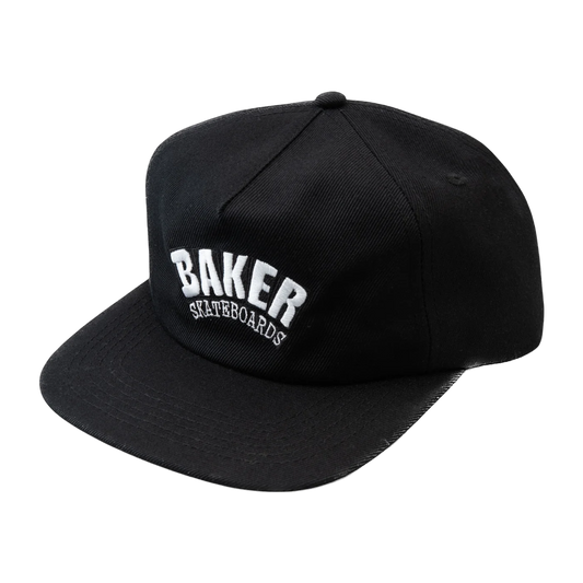 Baker Arch Logo Snapback - Black