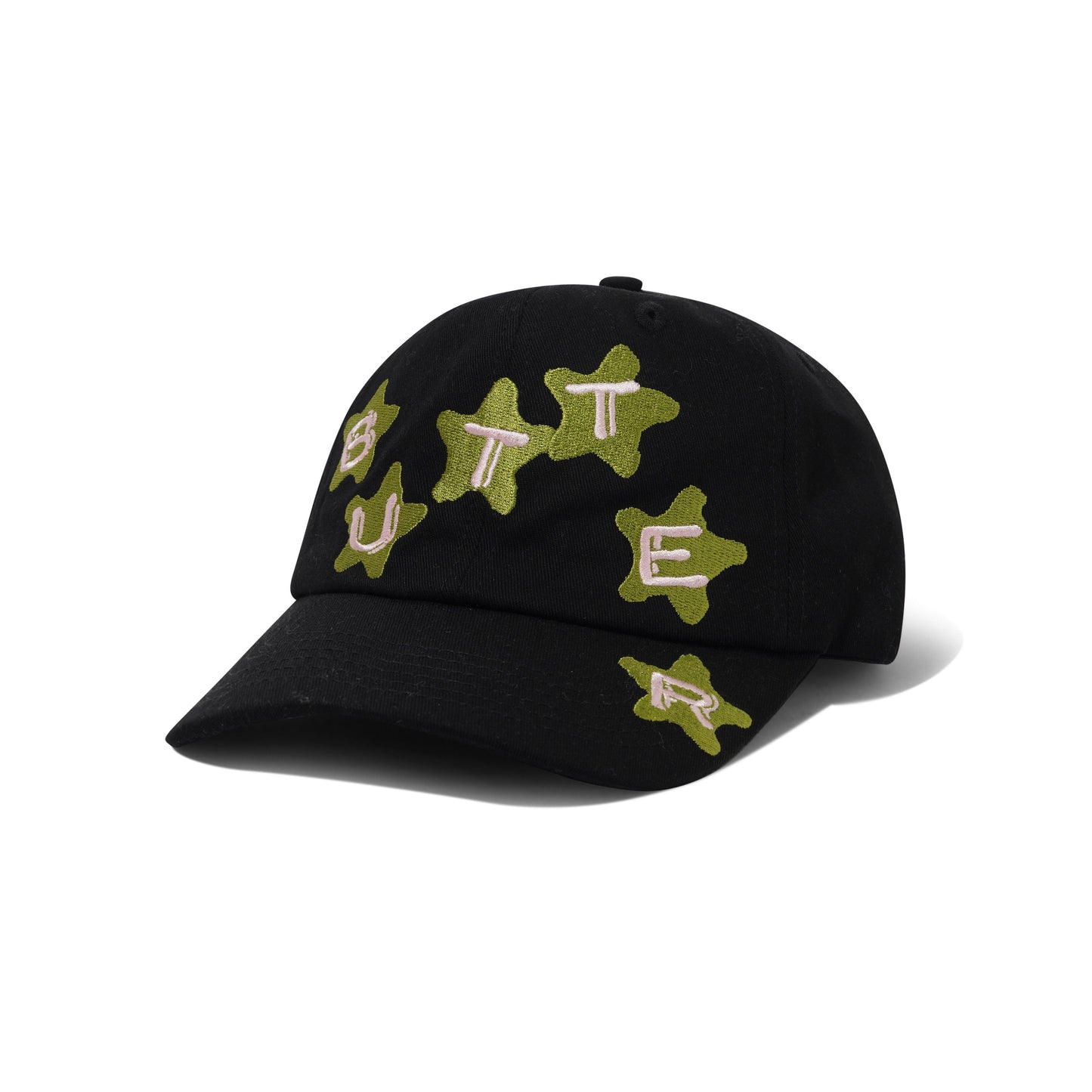 Butter Goods Stars 6 Panel Cap - Black