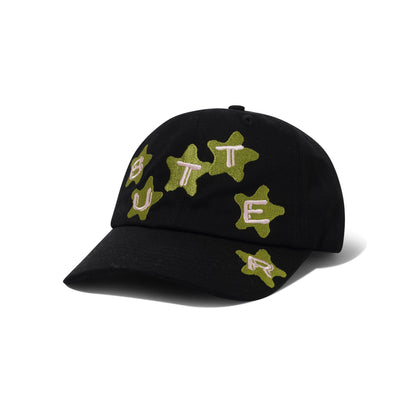 Butter Goods Stars 6 Panel Cap - Black