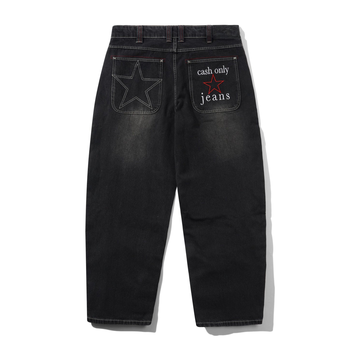 Cash Only Stars Denim Jeans - Washed Black