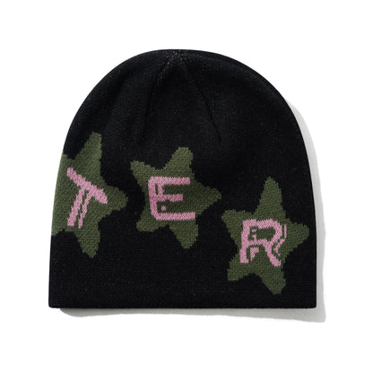 Butter Goods Stars Skully Beanie - Black