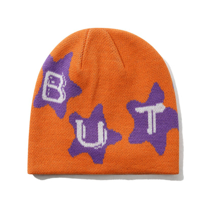 Butter Goods Stars Skully Beanie - Orange