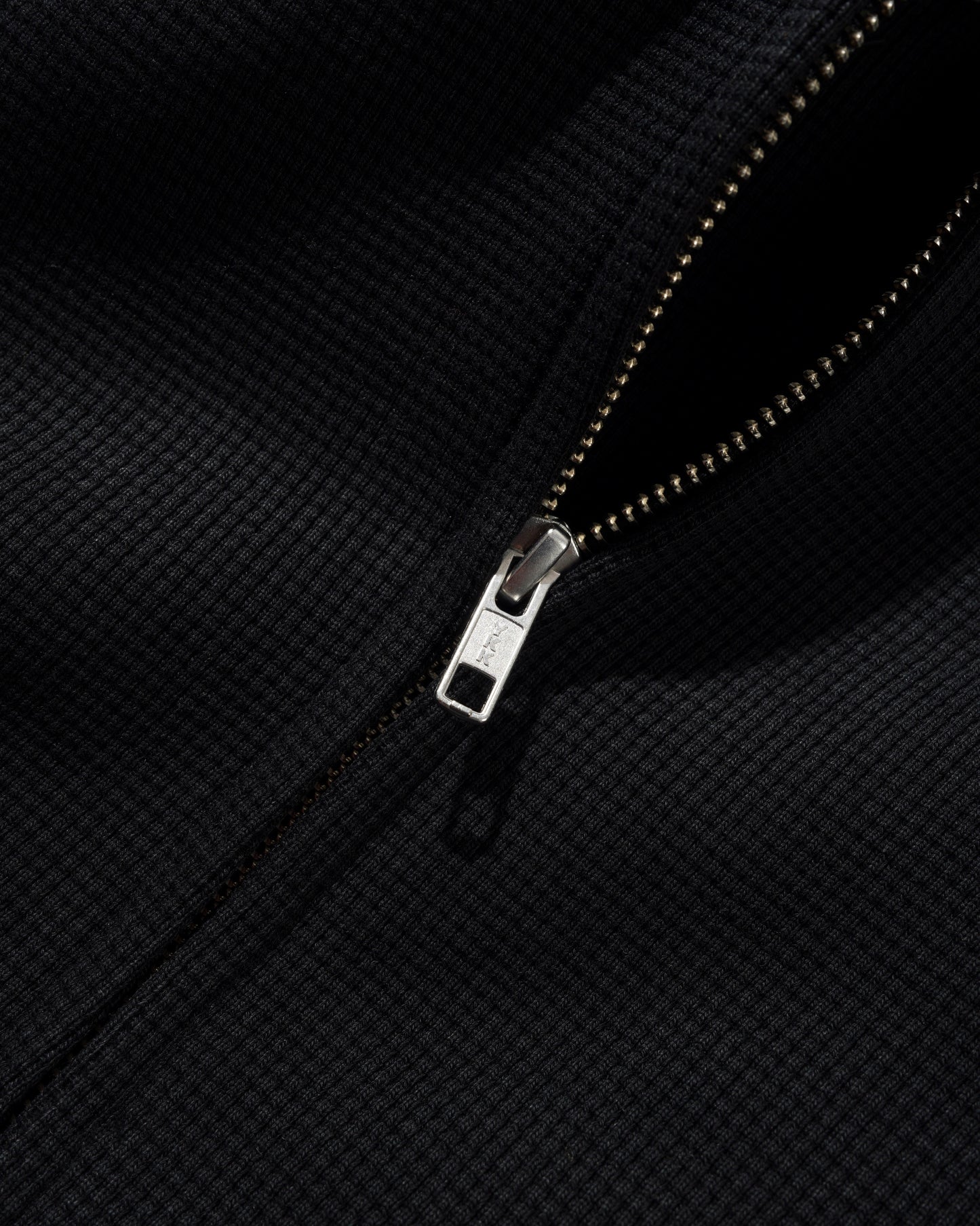 Butter Goods Stars Waffle Zip Up Hoodie - Black