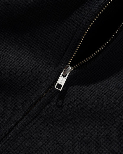 Butter Goods Stars Waffle Zip Up Hoodie - Black