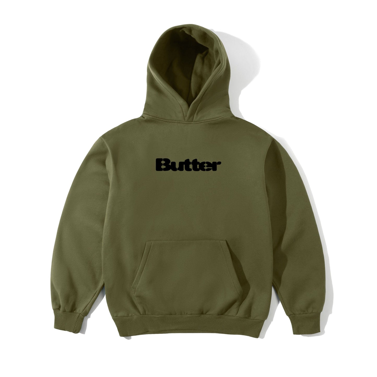 Butter Goods Stencil Logo Hoodie - Army