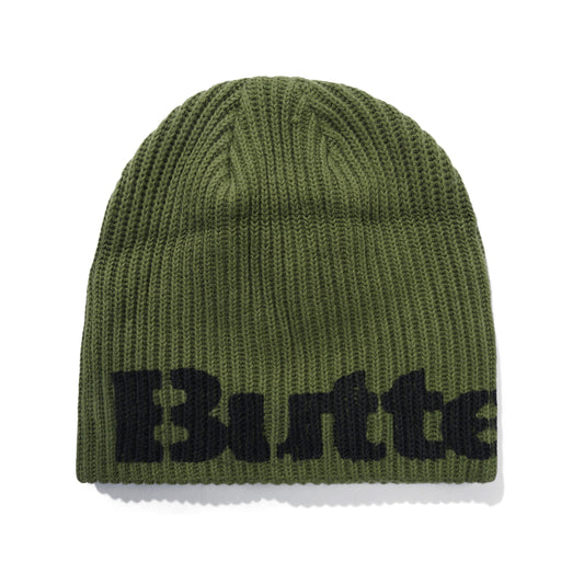 Butter Goods Stencil Skully Beanie - Army