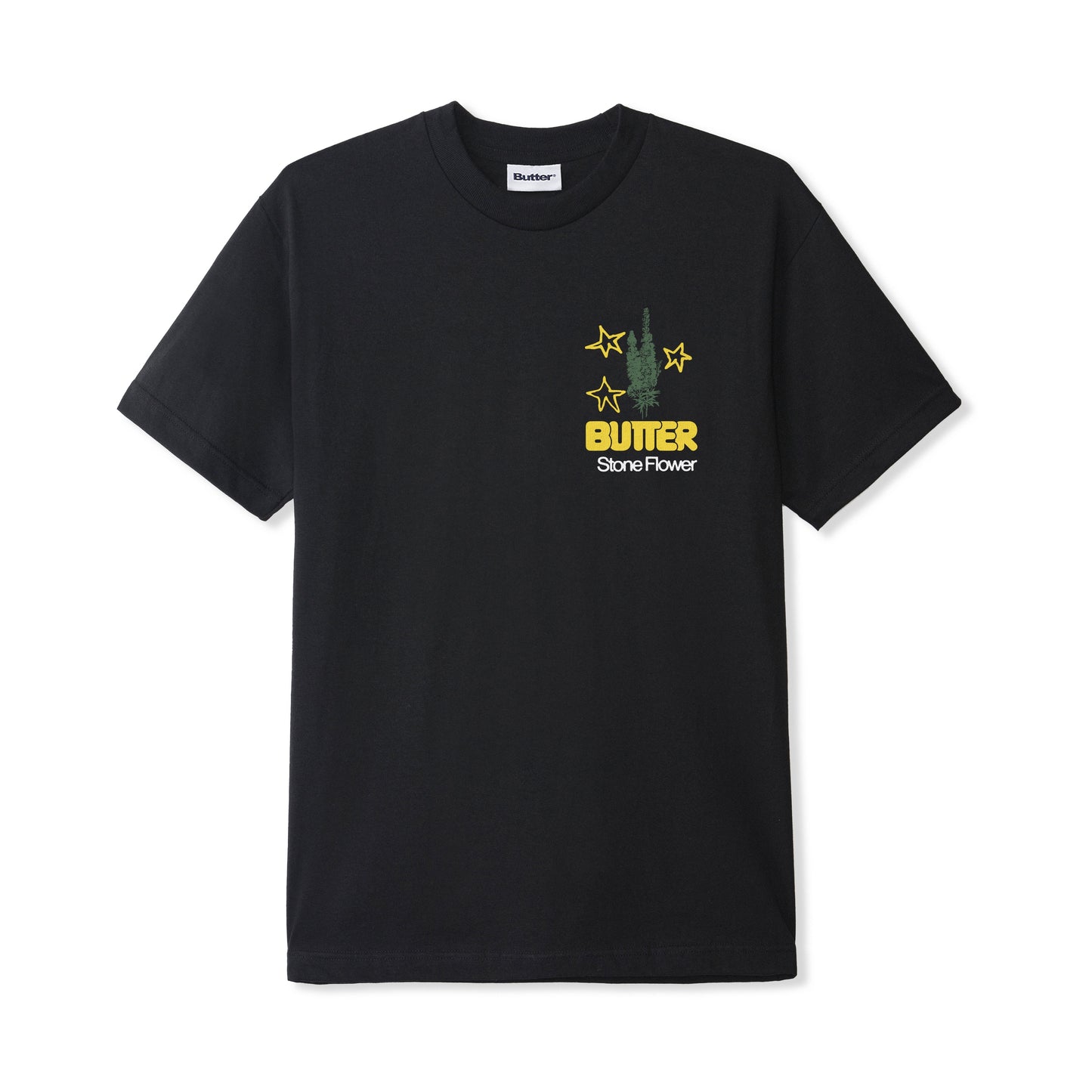 Butter Goods Stone Flower Tee - Black