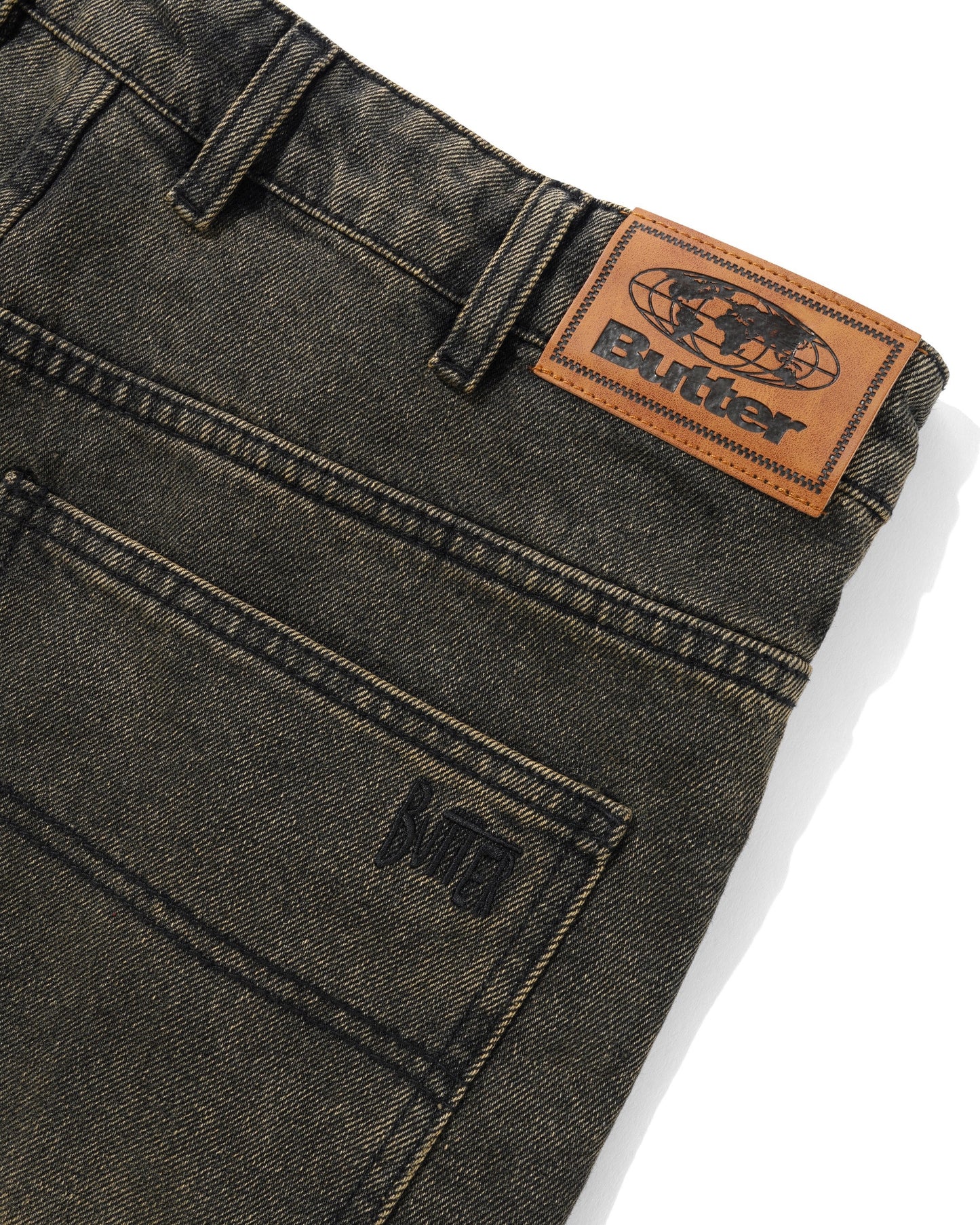 Butter Goods Straight Leg Denim Jeans - Brown Tint