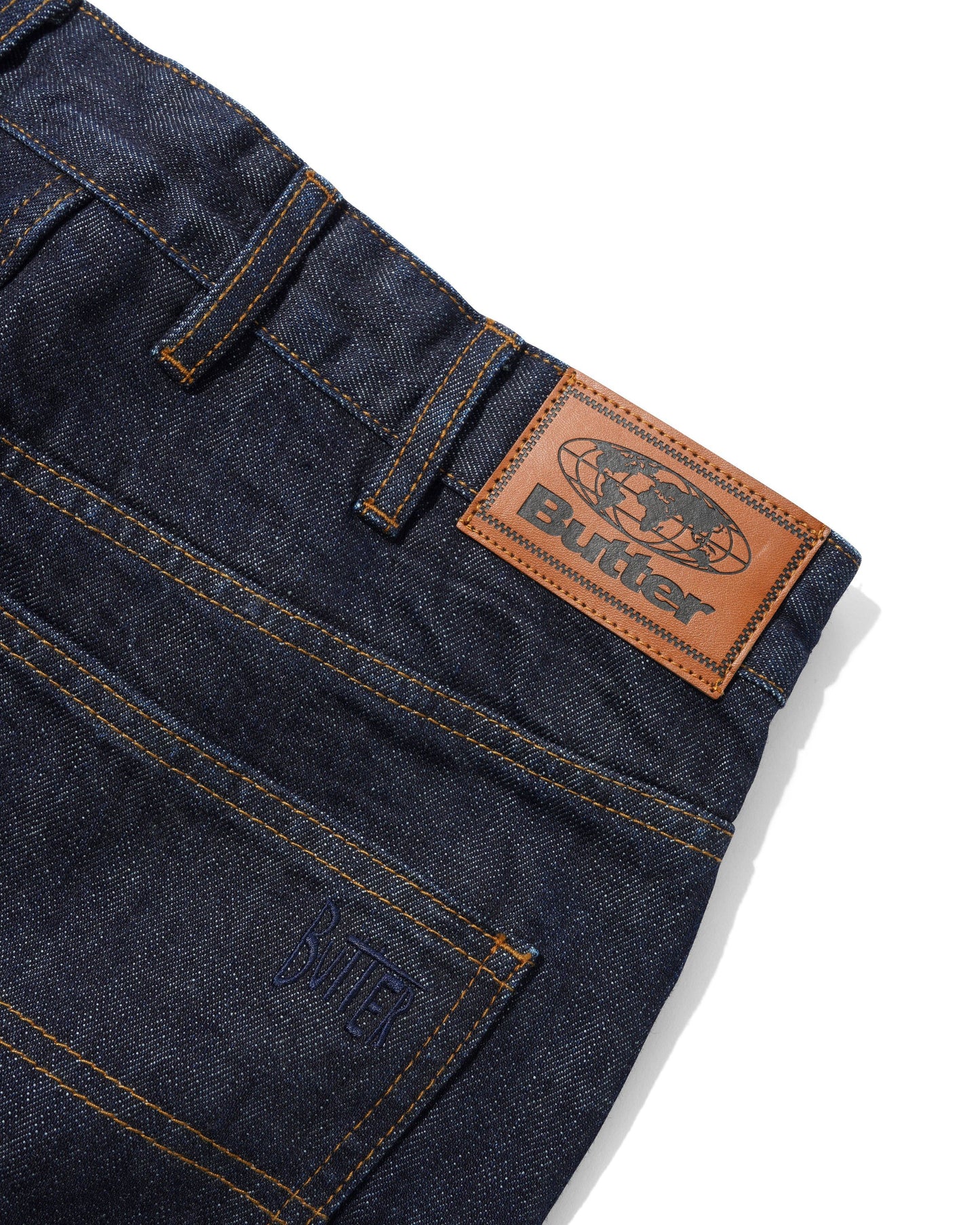 Butter Goods Straight Leg Denim Jeans - Selvedge Blue