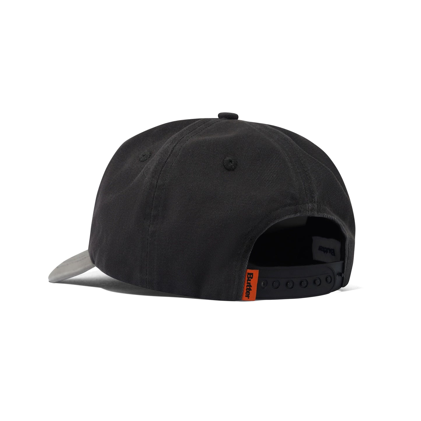 Butter Goods Stretch 5 Panel Cap - Washed Charcoal