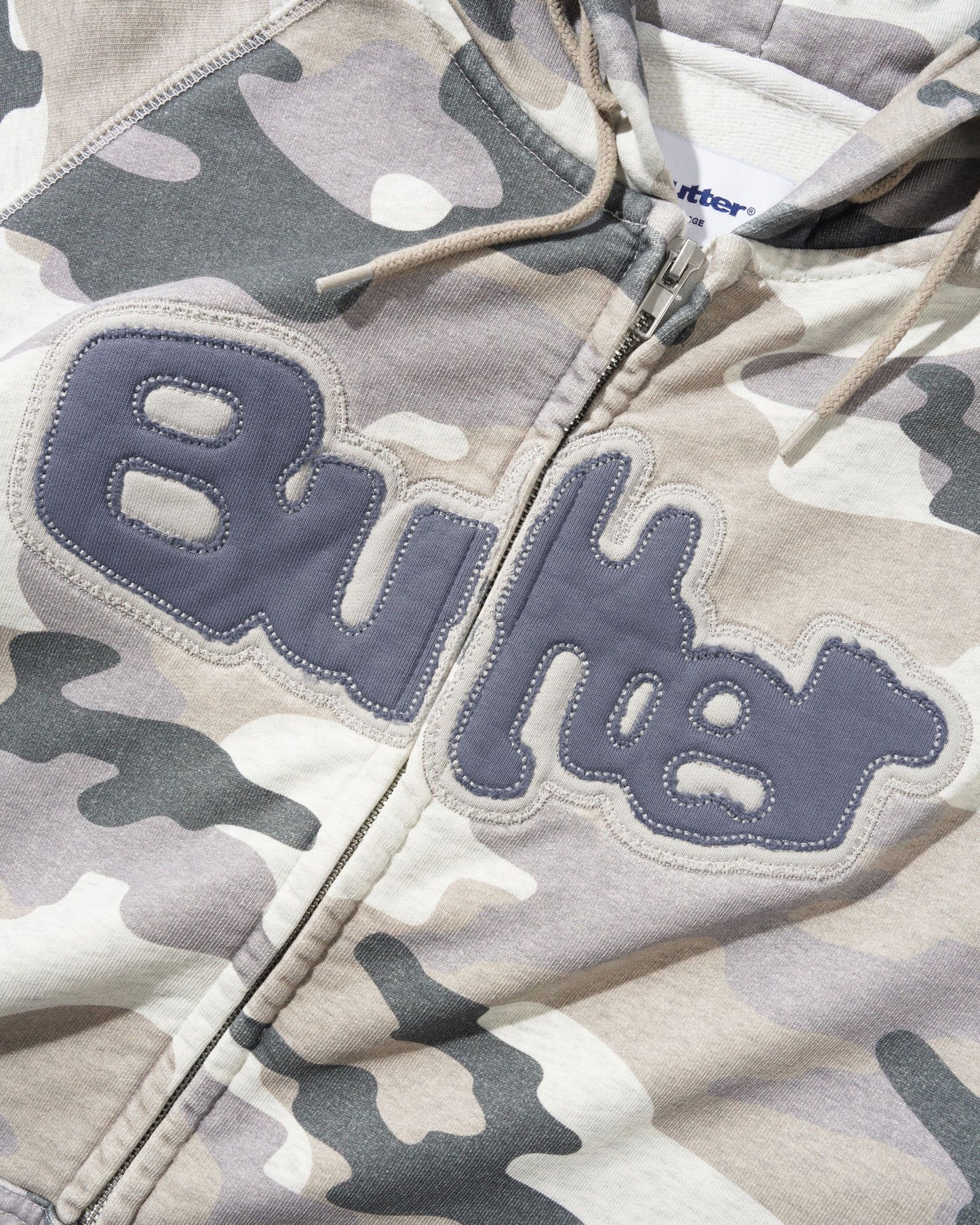 Butter Goods Stretch Zip Hoodie - Snow Camo
