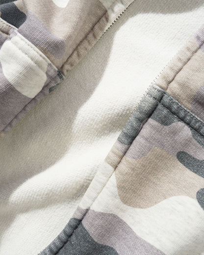 Butter Goods Stretch Zip Hoodie - Snow Camo