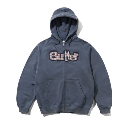 Butter Goods Stretch Zip Hoodie - Washed Navy