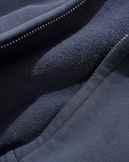 Butter Goods Stretch Zip Hoodie - Washed Navy