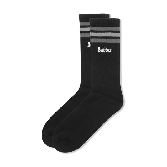 Butter Goods Stripe Sock - Black