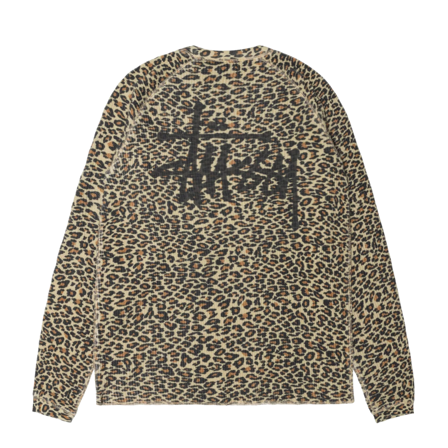 Stussy Raglan Thermal Longsleeve - Leopard